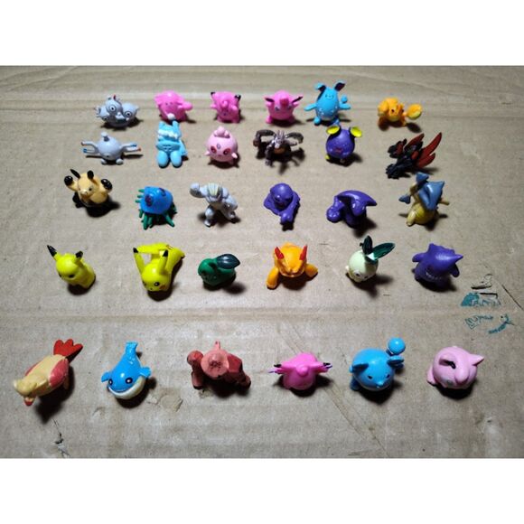 Lot of 30 Various Pokemon Mini Figures